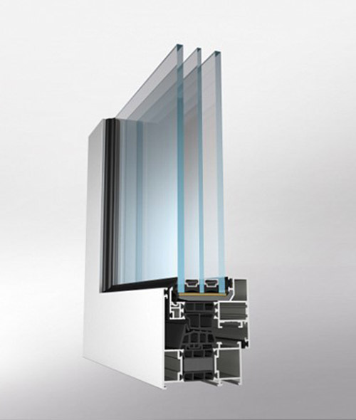 Окно с термоизоляцией ALT W72 HS (скрытая створка)